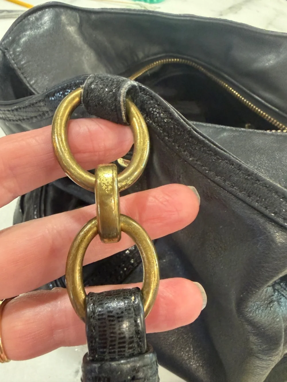 Vintage Coach Gallery Handbag